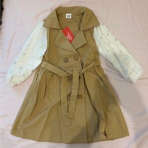 PatPat Tan Trench Coat for Kids